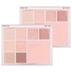 MERZY 日常九色眼影腮紅盤, 03 Rosy Closet, 2個