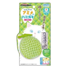 DoggyMan 貓用咀嚼玩具 潔牙耐咬 貓薄荷趣味互動, 哈蜜瓜, 1個