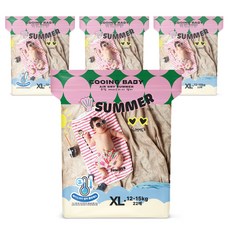Cooing 에어드라이 썸머 팬티형 기저귀 남여공용, 특대형(XL), 88매