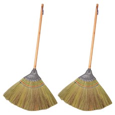 SamJeong CleanMaster 原木蘆葦掃帚, 2支, 單色