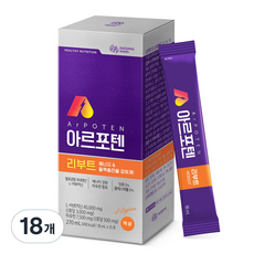 대상웰라이프 정품 아르포텐아르지닌 리부트, 270ml, 18개