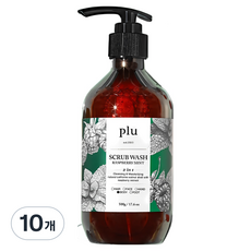 플루 데일리 스크럽 바디워시 라즈베리민트, 500g, 10개