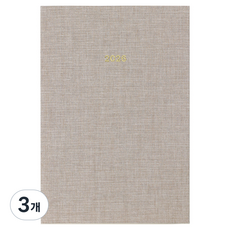 페이퍼리안 2026년 애티튜드 데일리 플래너 A6, 리넨 베이지, 3개