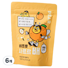 비프룻 사르르 동결건조과일 배, 6개, 15g