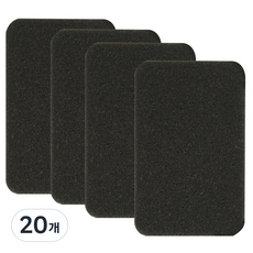 산코 PIKAPIKA 후라이팬 수세미 블랙, 20개