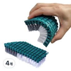 DailyPick 可彎曲縫隙清潔刷, 4個, 綠色