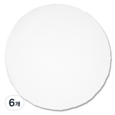 실리콘 찜시트 원형, 6개, 18cm