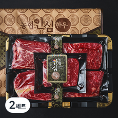 농협안심한우 1+등급 등심 200 2p + 안심 200g + 채끝 200g 2p (냉장), 2세트