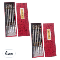 MaDaKkuMi 送禮用書法毛筆 兼毫筆3件組 + 狼毫筆3件組, 大 / 中 / 小, 4套