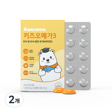 Awesome 키즈오메가3 젤리, 30정, 2개