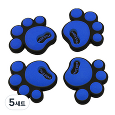 블럭마트 곰발바닥 문콕방지 도어가드 4p, 블루, 5세트