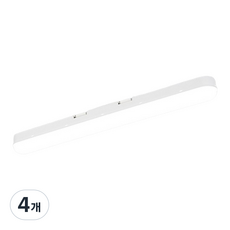비츠온 형광등 등기구 LED W 일자등 30W 플리커프리 천장등, 주광색, 4개