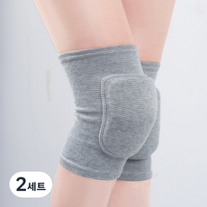 marketpia 舞蹈練習用品 護膝海綿墊 雙邊穿戴組, 灰色, 2組