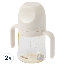 LocknLock 樂扣樂扣 Little Love First PPSU雙耳吸管杯, 2個, 象牙白, 280ml