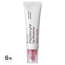 LEADERS 麗得姿 PDRN UV 防護潤唇蜜 SPF25 PA++, 10ml, 6個, 日常玫瑰