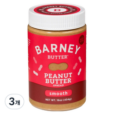 바니버터 피넛버터 스무스, 454g, 3개