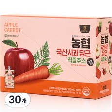 Nonghyup 韓國產蘋果紅蘿蔔汁, 100ml, 30個