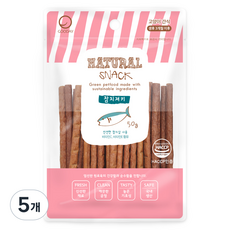 굿데이 네츄럴 스낵 고양이 간식, 참치져키, 50g, 5개