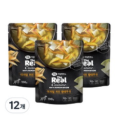 하림펫푸드 생후 3개월령 이후 강아지 더리얼 퀴진 습식사료, 12개, 100g, 황태