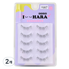 IHara Petit Up 一體式假睫毛 YW07 2p 5對, 黑色, 2個