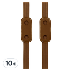 미소로운 다이어리 펜홀더 8 x 3.5 cm, 브라운, 10개