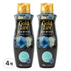 골드럽 섬유 향기부스터 에메랄드 블루, 550g, 4개
