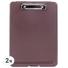 브라이트랩 A4 클립보드 파일케이스 세로형, 2개, 브라운