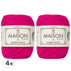 연일섬유 램스울 메종 뜨개실, 4로즈, 4개