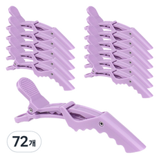 girlpins 粉彩美髮鱷魚夾 大型 1520, 紫羅蘭色, 72個