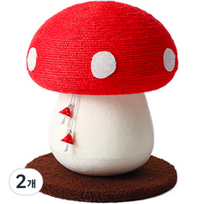 요기쏘 고양이 머쉬룸 스크래쳐, 혼합색상, 2개