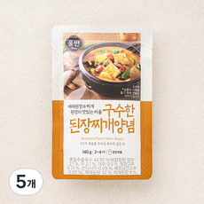 올반 구수한 된장 찌개 양념, 140g, 5개
