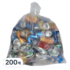 베로나 간편한 쓰레기 분리수거 비닐봉투 투명, 40L, 200개