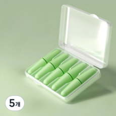 헤이조이 소음방지 수면 귀마개 그린, 5개, 10개입
