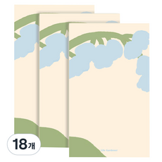 페이퍼리안 라이프가드너 메모패드 60 x 100 mm, 메이릴리, 18개, 100매