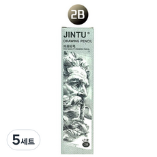 B&G 專家用繪圖美術鉛筆 12入組, 5套, 2B