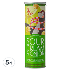 오마이팝 팝콘 사워크림앤어니언, 70g, 5개