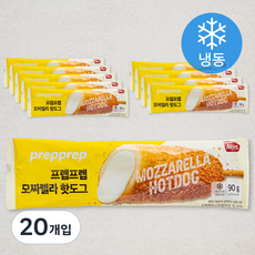 프렙프렙 크리스피 모짜렐라 핫도그 (냉동), 80g, 10개입, 2개