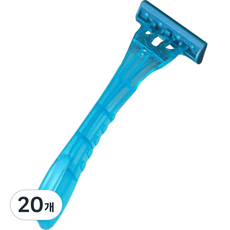 Blue Market 酒店一次性剃須刀 藍色, 20個, 1入