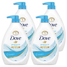 도브 젠틀 스크럽 바디워시, 1kg, 4개