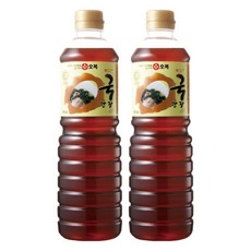 오복 黃金湯醬油, 900ml, 2個