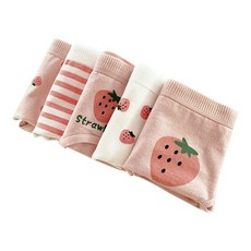 JUNIDAY 女童草莓圖案內褲組 5入