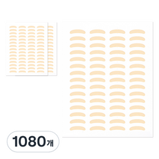 더분 깃털 누드 단면 쌍꺼풀 테이프, 1080개, 누드 CS타입