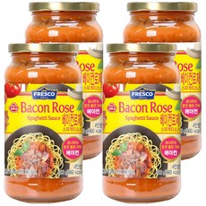 프레스코 베이컨로제 스파게티 소스, 600g, 4개