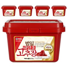 범일 태양초 고추장, 500g, 5개