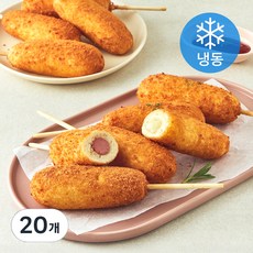 키큰아이 크리스피 반반 핫도그 (냉동), 80g, 10개입, 2개