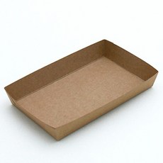 Bom91 牛皮紙托盤 15.5 x 9.3 x 2.5 cm, 100入, 1個