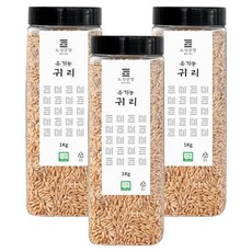 도정공장 유기농 귀리, 1kg, 3개