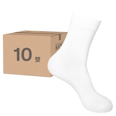 Doobalro 男用優質素色中筒襪 10雙