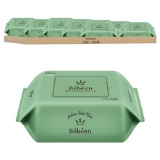 Bebeen 嬰兒濕紙巾補充包, 100張, 10包