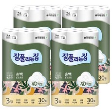 all'swell 純白&柔軟 3層高級捲筒衛生紙, 28m, 30捲, 4個